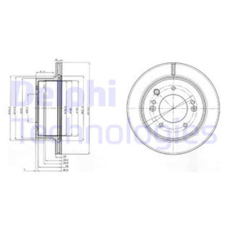 Диск гальмівний Delphi BG3859