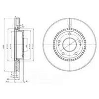 Диск гальмівний Delphi BG3861C