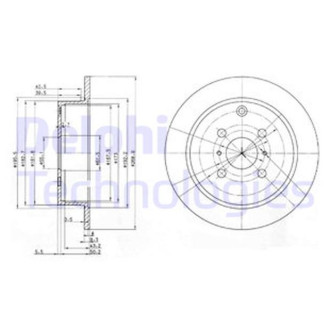 Диск гальмівний Delphi BG3867