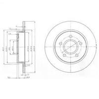 Диск гальмівний Delphi BG3896