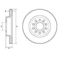 Диск гальмівний Delphi BG3832C