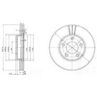 Диск гальмівний Delphi BG3927