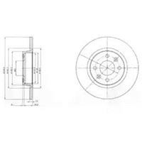 Диск гальмівний Delphi BG4045
