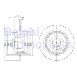 Диск гальмівний Delphi BG4063C