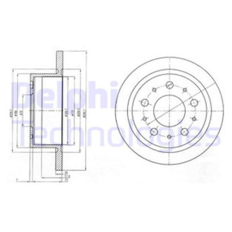 Диск гальмівний Delphi BG4062