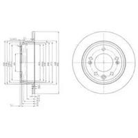 Диск гальмівний Delphi BG4082C