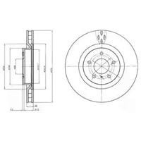 Диск гальмівний Delphi BG4162C