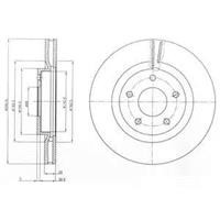 Диск гальмівний Delphi BG4109C