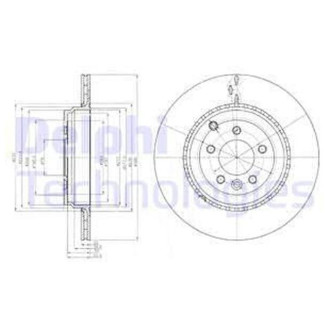 Диск гальмівний Delphi BG9082C
