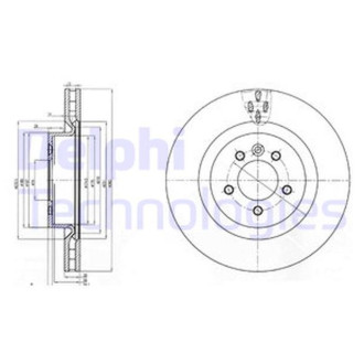 Диск гальмівний Delphi BG9007C