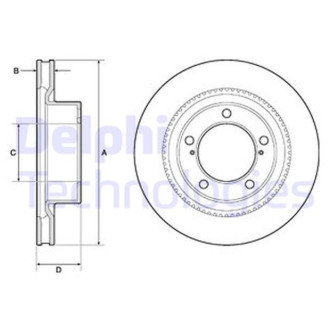 Диск гальмівний Delphi BG9131
