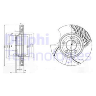 Диск гальмівний Delphi BG9774