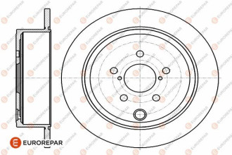 Диск гальмівний, комплект 2 шт Eurorepar 1642779480