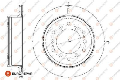 Диск гальмівний, комплект 2 шт Eurorepar 1667865580