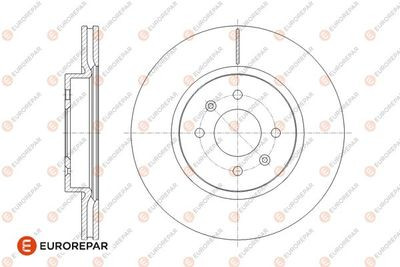 Диск гальмівний, комплект 2 шт Eurorepar 1676008280