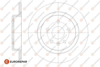 Диск гальмівний, комплект 2 шт Eurorepar 1676010880