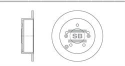 Диск гальмівний Sangsin SD1024