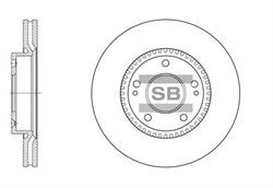 Диск гальмівний Sangsin SD1056