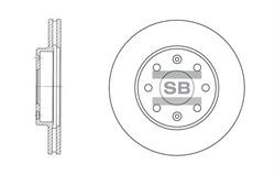 Диск гальмівний Sangsin SD3001