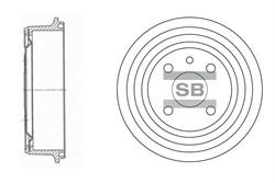 Диск гальмівний Sangsin SD3034