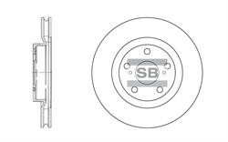 Диск гальмівний Sangsin SD4021