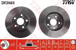 Диски гальмівні TRW DF2683