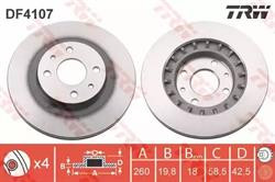 Диски гальмівні TRW DF4107