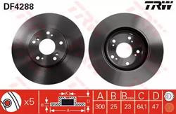 Диски гальмівні TRW DF4288