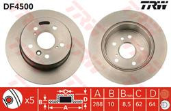 Диск гальмівний TRW DF4500