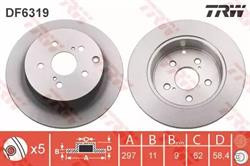 Диск гальмівний TRW DF6319