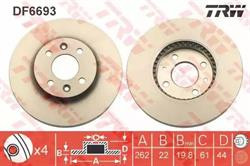 Диски гальмівні TRW DF6693