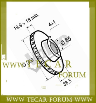 Диск гальмівний VAG 6N0615301G