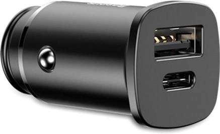 Зарядний пристрій від прикурювача 1USB + 1 USB Type-C PPS
