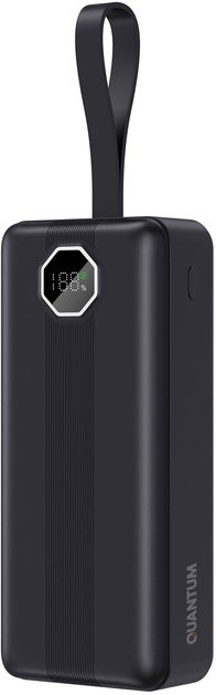 Мобільний (Power bank) QUANTUM Універсальний мобільний акумулятор (Power bank fast charging) black 30000mAh  3.7V QMPB1032