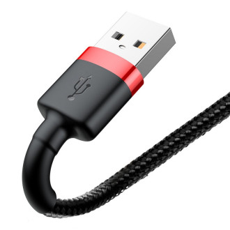 Кабель Baseus Cafule Cable USB For Lightning 2.4A 0.5m Red+Black