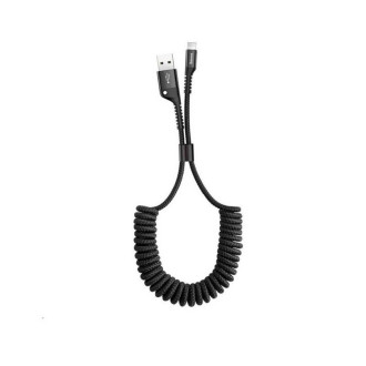 Кабель Baseus Fish eye Spring Data Cable Lightning 1m Black