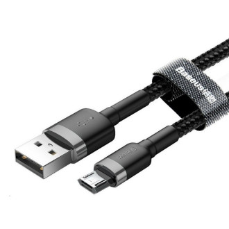 Кабель Baseus Cafule Cable USB For Micro 1.5A 2m Gray+Black