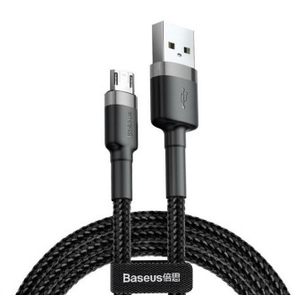 Кабель Baseus Cafule Cable USB For Micro 1.5A 2m Gray+Black