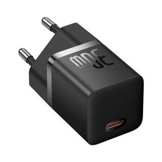 Мережевий зарядний пристрій Baseus GaN5 Fast Charger(mini) 1C 30W EU Black