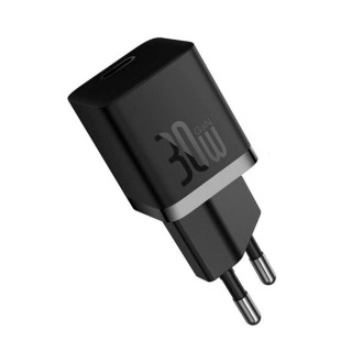 Мережевий зарядний пристрій Baseus GaN5 Fast Charger(mini) 1C 30W EU Black