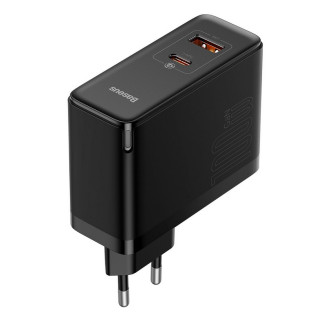 МЗП Baseus GaN3 Pro Fast Charger C+U 100W (Cable Type-C  to Type-C 100W(20V/5A) 1m) Black