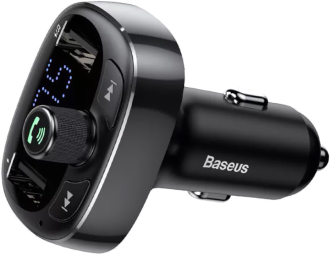 АЗП з FM-модулятор Baseus T Shaped S-09 Car Bluetooth MP3 Player Black