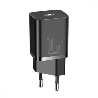 Мережевий зарядний пристрій Baseus Super Si quick charger IC 30W EU Black