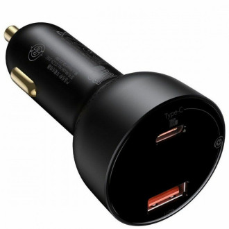 АЗП Baseus Superme Digital Display PPS Dual Quick Charger Car Charger Black