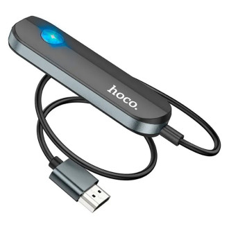 Кабель-перехiдник HOCO UA23 Flowing wireless display adapter(iP version) Black