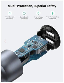 Автомобільний зарядний пристрій UGREEN CD213 Fast Car Charger (Dark Blue) (UGR-10144)