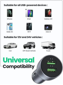 Автомобільний зарядний пристрій UGREEN CD213 Fast Car Charger (Dark Blue) (UGR-10144)