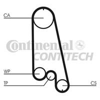 Комплект ремня ГРМ Contitech CT874K1