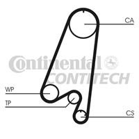 Комплект ремня ГРМ Contitech CT910K1