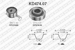 Комплект ремня ГРМ SNR KD47407